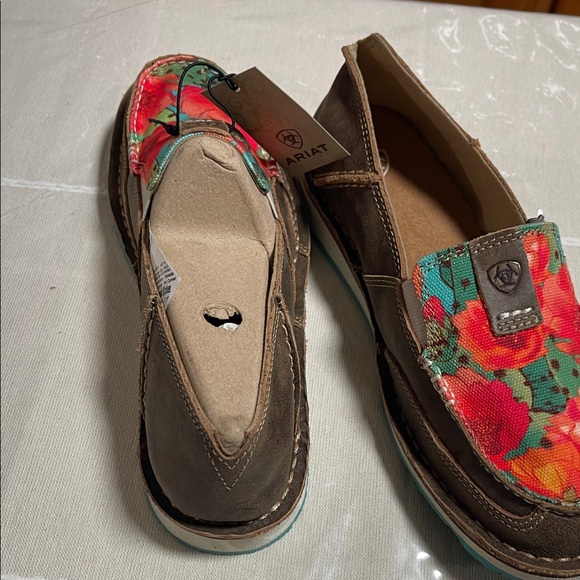 Ariat Women's Floral Brown Loafers - Picture 6 of 7